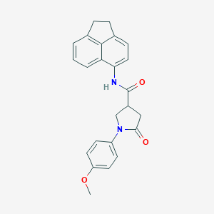 molecular formula C24H22N2O3 B278640 N-(1,2-dihydroacenaphthylen-5-yl)-1-(4-methoxyphenyl)-5-oxopyrrolidine-3-carboxamide 