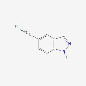 molecular formula C9H6N2 B2786401 5-乙炔基-1H-吲唑 CAS No. 403660-57-1