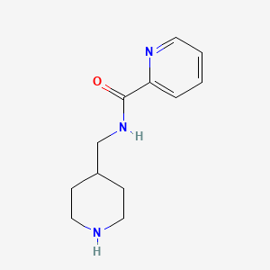 molecular formula C12H17N3O B2786414 N-(piperidin-4-ylmethyl)pyridine-2-carboxamide CAS No. 727661-47-4