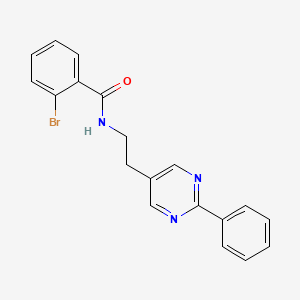 molecular formula C19H16BrN3O B2786417 2-bromo-N-(2-(2-phenylpyrimidin-5-yl)ethyl)benzamide CAS No. 2034597-51-6