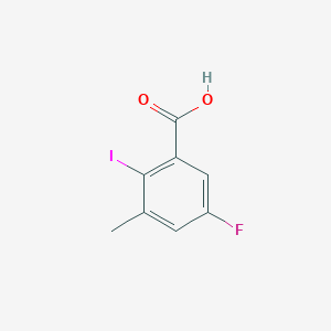 molecular formula C8H6FIO2 B2786466 5-Fluoro-2-iodo-3-methylbenzoic acid CAS No. 1415764-25-8