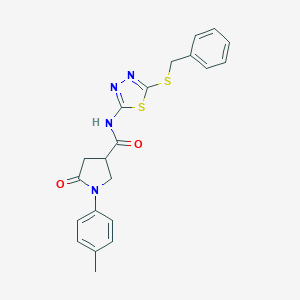 N-[5-(benzylsulfanyl)-1,3,4-thiadiazol-2-yl]-1-(4-methylphenyl)-5-oxopyrrolidine-3-carboxamide