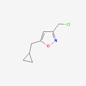 3-(Chloromethyl)-5-(cyclopropylmethyl)-1,2-oxazole
