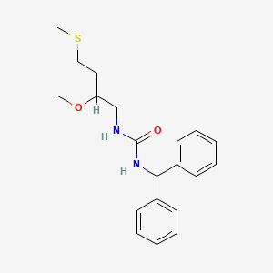 molecular formula C20H26N2O2S B2786521 1-Benzhydryl-3-(2-methoxy-4-methylsulfanylbutyl)urea CAS No. 2320577-56-6