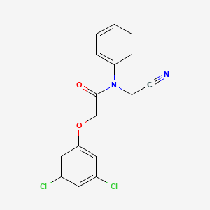 molecular formula C16H12Cl2N2O2 B2786522 N-(cyanomethyl)-2-(3,5-dichlorophenoxy)-N-phenylacetamide CAS No. 1050849-20-1
