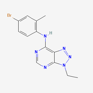 molecular formula C13H13BrN6 B2786540 N-(4-bromo-2-methylphenyl)-3-ethyl-3H-[1,2,3]triazolo[4,5-d]pyrimidin-7-amine CAS No. 899978-99-5