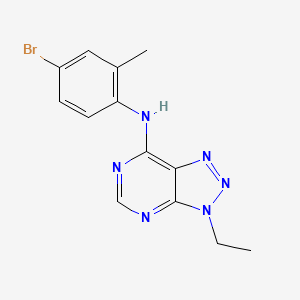 N-(4-bromo-2-methylphenyl)-3-ethyl-3H-[1,2,3]triazolo[4,5-d]pyrimidin-7-amine