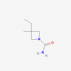 molecular formula C7H14N2O B2786543 3-Ethyl-3-methylazetidine-1-carboxamide CAS No. 1862047-13-9