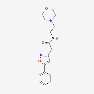 N-(2-morpholinoethyl)-2-(5-phenylisoxazol-3-yl)acetamide