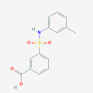 molecular formula C14H13NO4S B2786546 3-[(3-methylphenyl)sulfamoyl]benzoic Acid CAS No. 147410-76-2