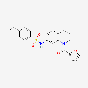 4-ethyl-N-[1-(furan-2-carbonyl)-3,4-dihydro-2H-quinolin-7-yl]benzenesulfonamide