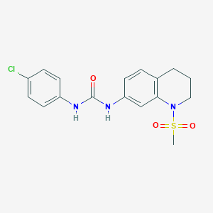1-(4-Chlorophenyl)-3-(1-(methylsulfonyl)-1,2,3,4-tetrahydroquinolin-7-yl)urea