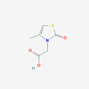 molecular formula C6H7NO3S B2786590 2-(4-Methyl-2-oxo-2,3-dihydro-1,3-thiazol-3-yl)acetic acid CAS No. 68104-03-0