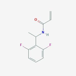 molecular formula C11H11F2NO B2786592 N-[1-(2,6-difluorophenyl)ethyl]prop-2-enamide CAS No. 1182943-79-8