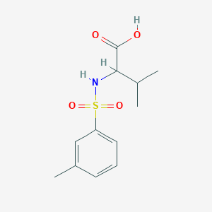 molecular formula C12H17NO4S B2786594 (m-Tolylsulfonyl)valine CAS No. 1007999-32-7