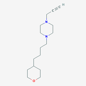 molecular formula C16H28N2O B2786613 1-[4-(Oxan-4-yl)butyl]-4-prop-2-ynylpiperazine CAS No. 1825358-35-7