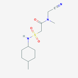 molecular formula C12H21N3O3S B2786619 N-(cyanomethyl)-N-methyl-2-[(4-methylcyclohexyl)sulfamoyl]acetamide CAS No. 1355799-44-8