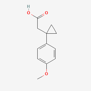 2-[1-(4-Methoxyphenyl)cyclopropyl]acetic acid