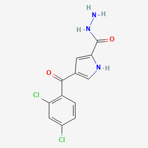 molecular formula C12H9Cl2N3O2 B2786670 4-(2,4-dichlorobenzoyl)-1H-pyrrole-2-carbohydrazide CAS No. 338977-25-6