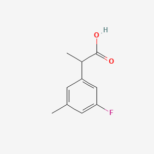 molecular formula C10H11FO2 B2786674 2-(3-Fluoro-5-methylphenyl)propanoic acid CAS No. 1506485-59-1