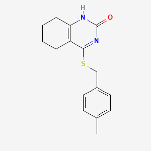 4-((4-methylbenzyl)thio)-5,6,7,8-tetrahydroquinazolin-2(1H)-one