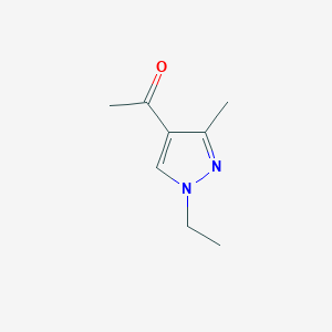 molecular formula C8H12N2O B2786676 1-(1-ethyl-3-methyl-1H-pyrazol-4-yl)ethanone CAS No. 946658-56-6