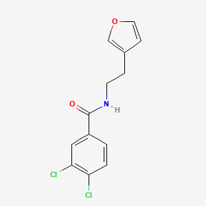 molecular formula C13H11Cl2NO2 B2786679 3,4-dichloro-N-(2-(furan-3-yl)ethyl)benzamide CAS No. 1428355-50-3