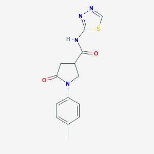 1-(4-methylphenyl)-5-oxo-N-(1,3,4-thiadiazol-2-yl)-3-pyrrolidinecarboxamide