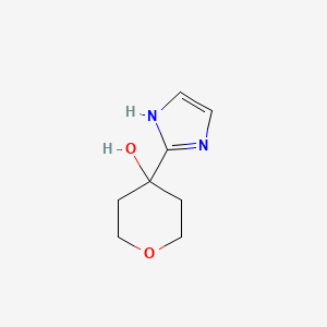 molecular formula C8H12N2O2 B2786700 4-(1H-imidazol-2-yl)oxan-4-ol CAS No. 2171802-62-1