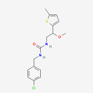 1-(4-Chlorobenzyl)-3-(2-methoxy-2-(5-methylthiophen-2-yl)ethyl)urea