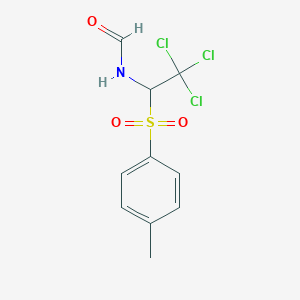molecular formula C10H10Cl3NO3S B2786717 N-[2,2,2-trichloro-1-(4-methylbenzenesulfonyl)ethyl]formamide CAS No. 147622-11-5