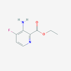 molecular formula C8H9FN2O2 B2786722 Ethyl 3-amino-4-fluoro-pyridine-2-carboxylate CAS No. 1806511-00-1