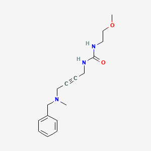 molecular formula C16H23N3O2 B2786728 1-(4-(Benzyl(methyl)amino)but-2-yn-1-yl)-3-(2-methoxyethyl)urea CAS No. 1396784-81-8