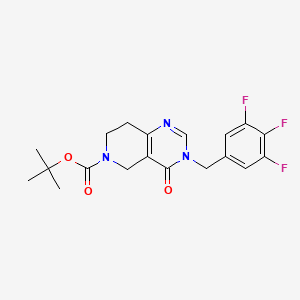 tert-butyl 4-oxo-3-[(3,4,5-trifluorophenyl)methyl]-3H,4H,5H,6H,7H,8H-pyrido[4,3-d]pyrimidine-6-carboxylate