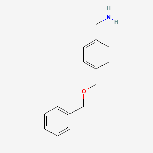 molecular formula C15H17NO B2786740 (4-((Benzyloxy)methyl)phenyl)methanamine CAS No. 953899-70-2