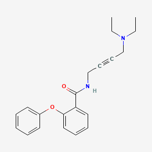 molecular formula C21H24N2O2 B2786750 N-(4-(diethylamino)but-2-yn-1-yl)-2-phenoxybenzamide CAS No. 1396814-02-0