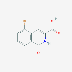molecular formula C10H6BrNO3 B2786756 5-Bromo-1-oxo-2H-isoquinoline-3-carboxylic acid CAS No. 1597387-07-9