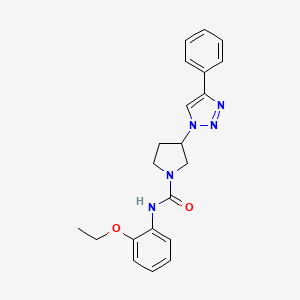 N-(2-ethoxyphenyl)-3-(4-phenyl-1H-1,2,3-triazol-1-yl)pyrrolidine-1-carboxamide