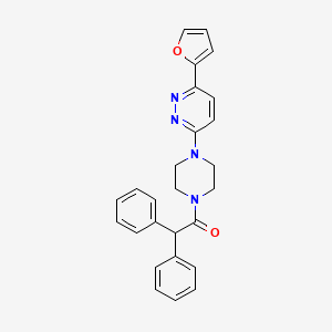 1-(4-(6-(Furan-2-yl)pyridazin-3-yl)piperazin-1-yl)-2,2-diphenylethanone