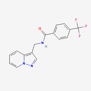 N-(pyrazolo[1,5-a]pyridin-3-ylmethyl)-4-(trifluoromethyl)benzamide