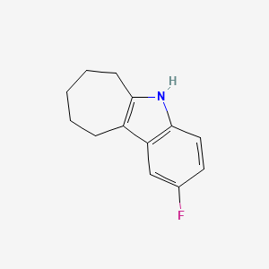 molecular formula C13H14FN B2786782 2-Fluoro-5,6,7,8,9,10-hexahydrocyclohepta[b]indole CAS No. 1815-34-5