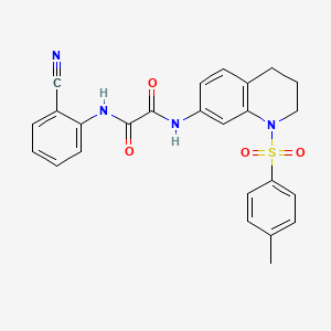 N1-(2-cyanophenyl)-N2-(1-tosyl-1,2,3,4-tetrahydroquinolin-7-yl)oxalamide
