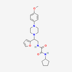 N1-cyclopentyl-N2-(2-(furan-2-yl)-2-(4-(4-methoxyphenyl)piperazin-1-yl)ethyl)oxalamide