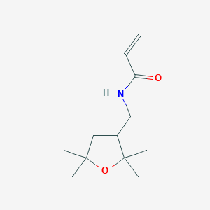 molecular formula C12H21NO2 B2786893 N-[(2,2,5,5-Tetramethyloxolan-3-yl)methyl]prop-2-enamide CAS No. 2167200-86-2