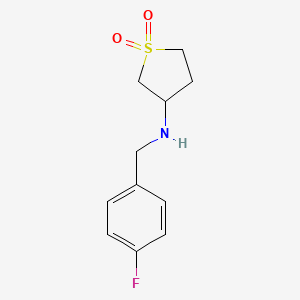 3-{[(4-Fluorophenyl)methyl]amino}thiolane-1,1-dione