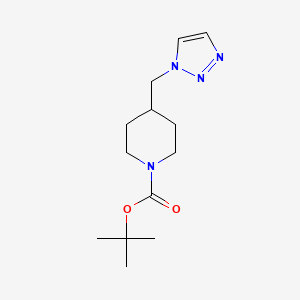 molecular formula C13H22N4O2 B2786920 1-tert-butoxycarbonyl-4-(1H-1,2,3-triazol-1-ylmethyl)piperidine CAS No. 333985-87-8