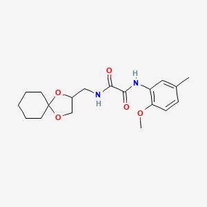 N1-(1,4-dioxaspiro[4.5]decan-2-ylmethyl)-N2-(2-methoxy-5-methylphenyl)oxalamide