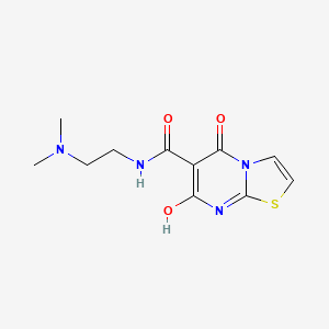 molecular formula C11H14N4O3S B2786924 N-(2-(dimethylamino)ethyl)-7-hydroxy-5-oxo-5H-thiazolo[3,2-a]pyrimidine-6-carboxamide CAS No. 898431-65-7