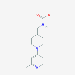 molecular formula C14H21N3O2 B2786928 Methyl ((1-(2-methylpyridin-4-yl)piperidin-4-yl)methyl)carbamate CAS No. 2034231-43-9