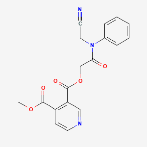 molecular formula C18H15N3O5 B2786933 3-[(Cyanomethyl)(phenyl)carbamoyl]methyl 4-methyl pyridine-3,4-dicarboxylate CAS No. 1424455-35-5
